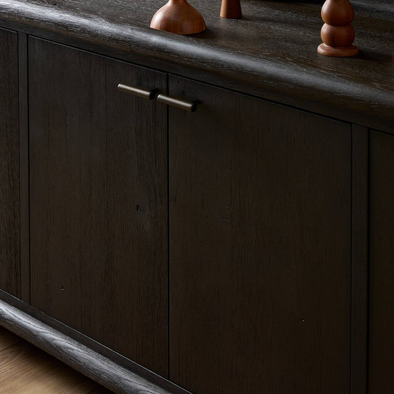 Glenview 6 Door Sideboard - Smoked Black Oak