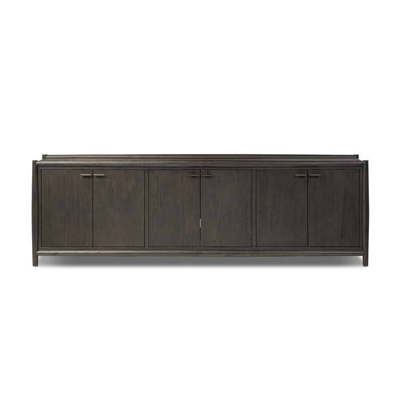 Glenview 6 Door Sideboard - Smoked Black Oak