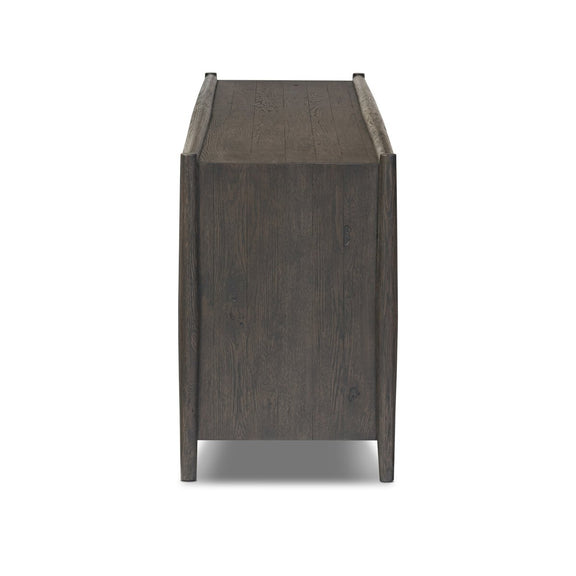 Glenview 6 Door Sideboard - Smoked Black Oak