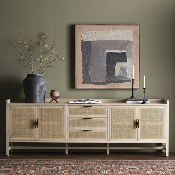Caprice Sideboard 96" - Natural Cane