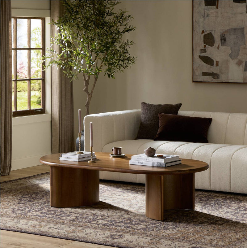 Paden Coffee Table - Seasoned Brown Acacia