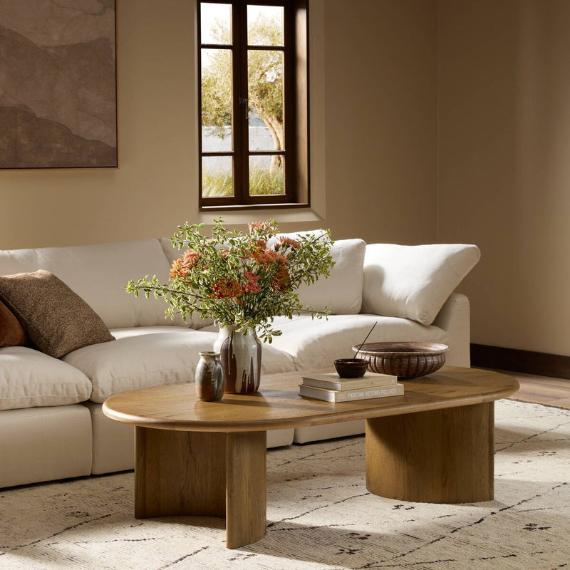 Paden Coffee Table - Worn Oak Veneer