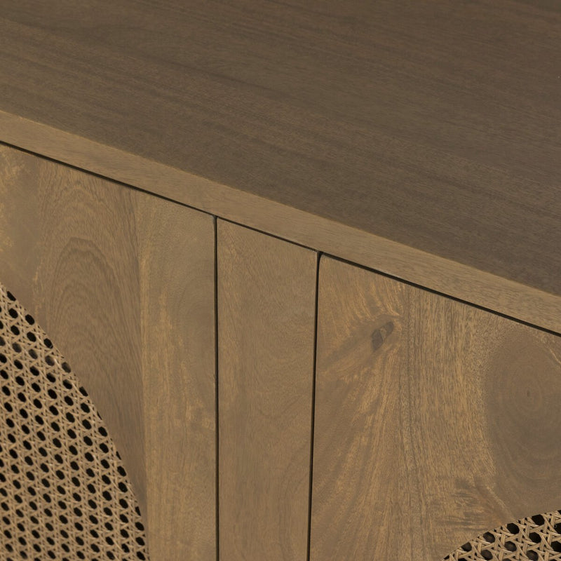 Tilda 6 Door Sideboard - Taupe Mango