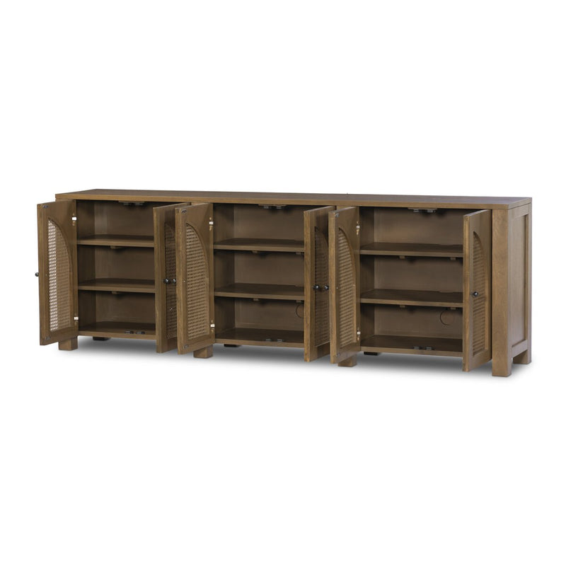 Tilda 6 Door Sideboard - Taupe Mango