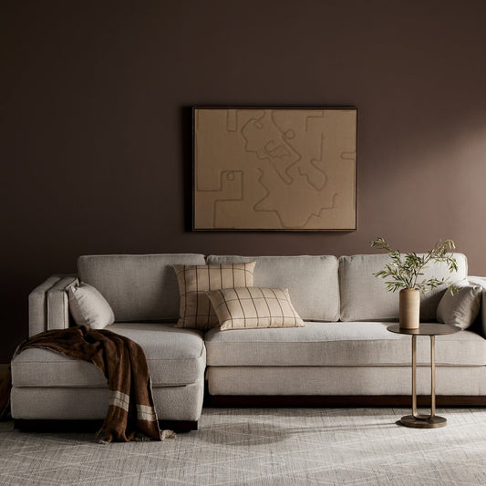 Lawrence 2-Piece Chaise Sectional - Nova Taupe