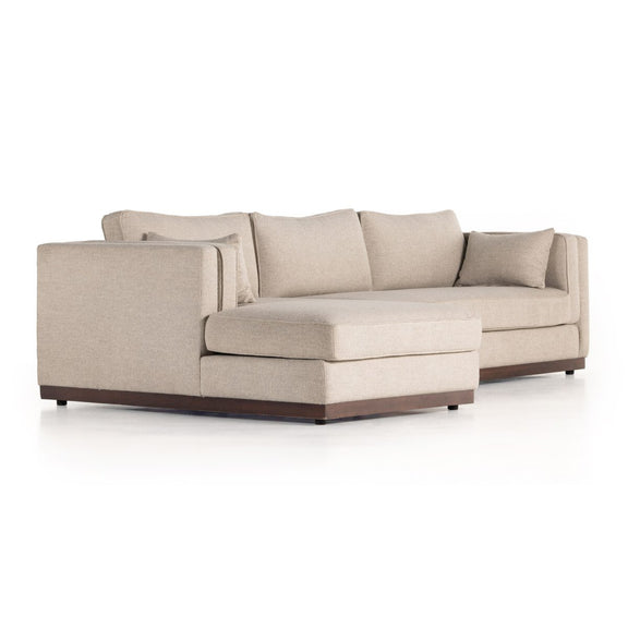 Lawrence 2-Piece Chaise Sectional - Nova Taupe