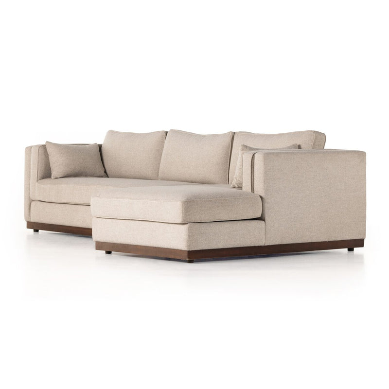 Lawrence 2-Piece Chaise Sectional - Nova Taupe