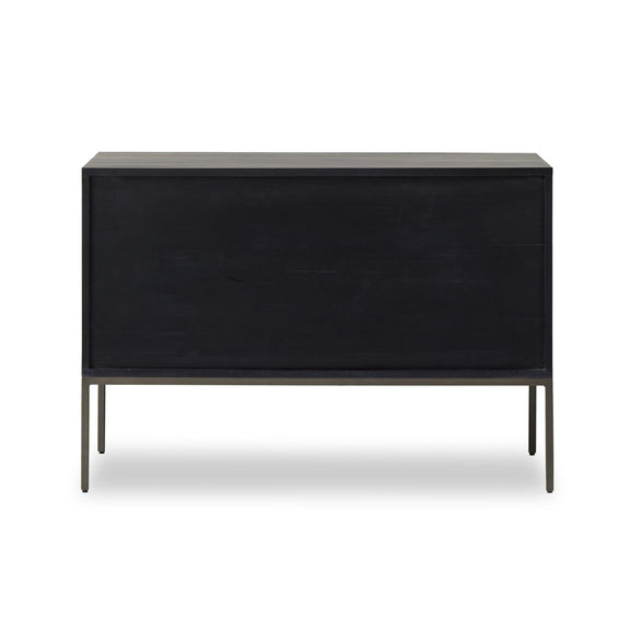 Trey Modular Wide Filing Cabinet - Black Wash Poplar