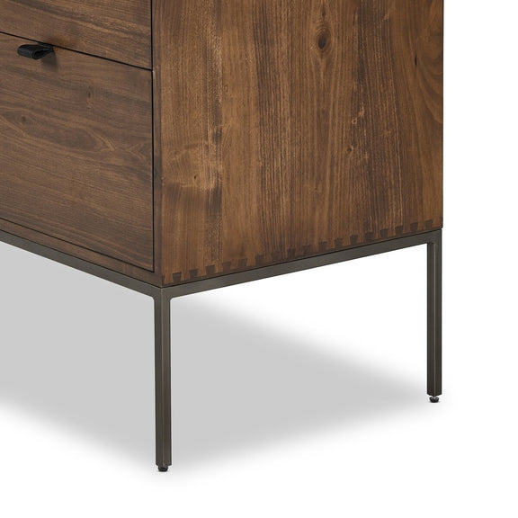 Trey Modular Wide Filing Cabinet - Auburn Poplar