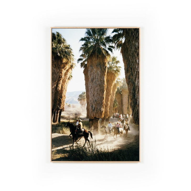 Palm Springs Riders by Slim Aarons - White Oak Floater