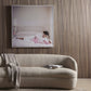 Joan Collins Relaxes by Slim Aarons - White Maple Floater