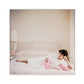 Joan Collins Relaxes by Slim Aarons - White Maple Floater