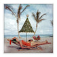 Palm Beach Idyll by Slim Aarons - White Maple Floater