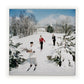 Skiing Waiters by Slim Aarons - White Maple Floater