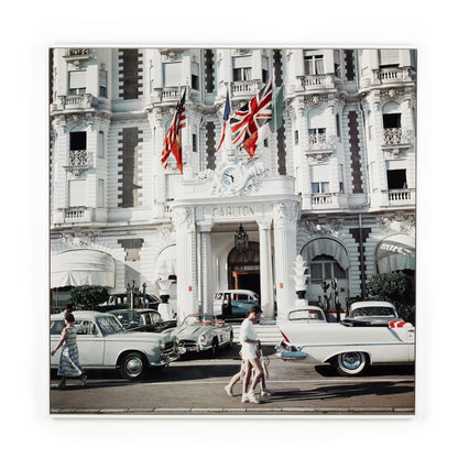 Carlton Hotel by Slim Aarons - White Maple Floater
