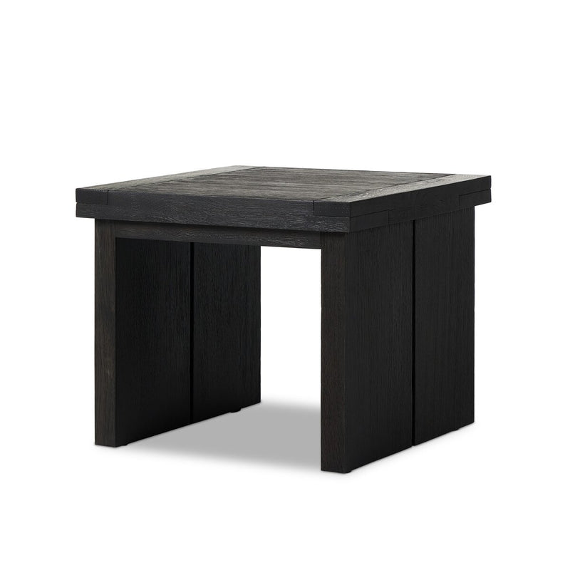 Warby End Table - Worn Black Veneer
