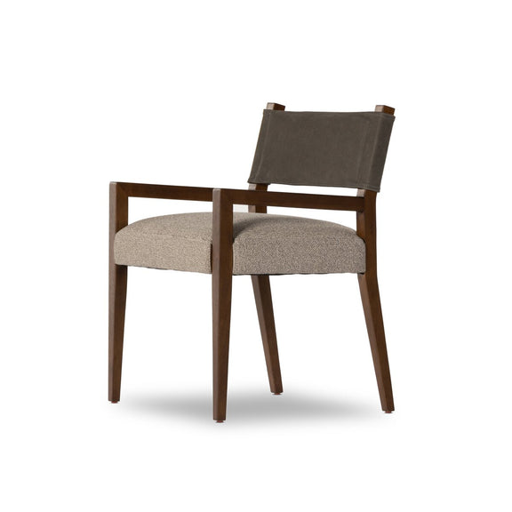 Ferris Dining Armchair - Nubuck Charcoal