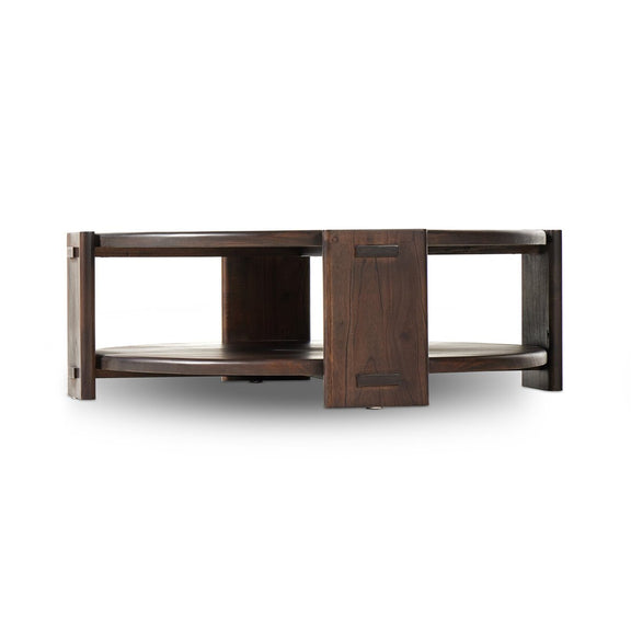 Two Tier Coffee Table - Matte Brown Neem