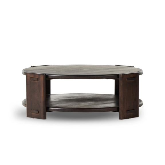 Two Tier Coffee Table - Matte Brown Neem