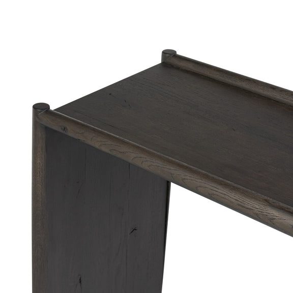 Glenview Console Table - Smoked Black Oak