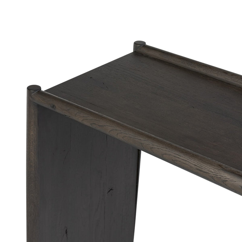 Glenview Console Table - Smoked Black Oak