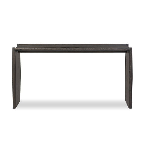 Glenview Console Table - Smoked Black Oak