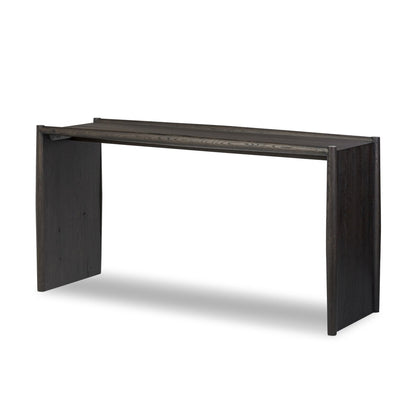 Glenview Console Table - Smoked Black Oak