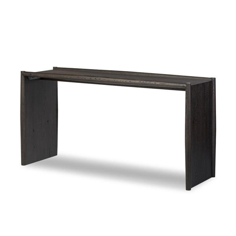 Glenview Console Table - Smoked Black Oak
