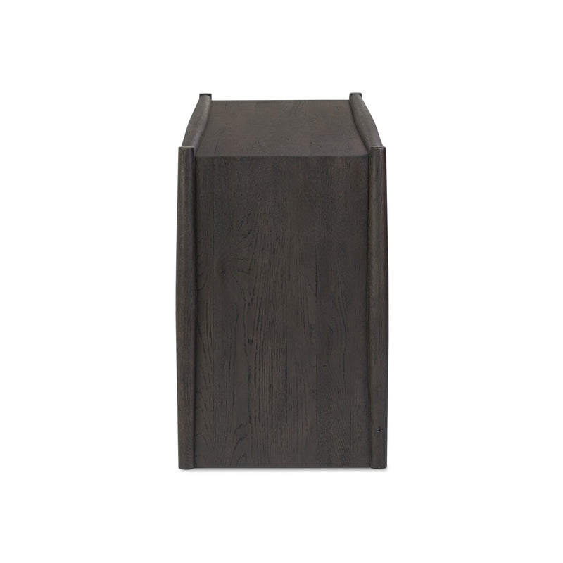 Glenview Console Table - Smoked Black Oak