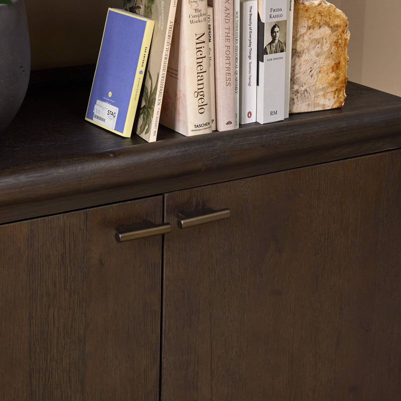 Glenview Bookcase - Smoked Black Oak
