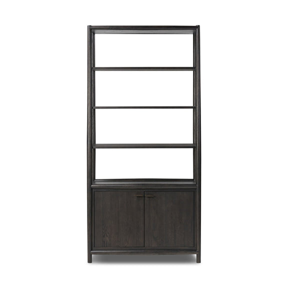 Glenview Bookcase - Smoked Black Oak