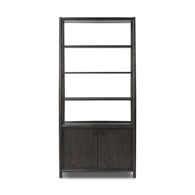 Glenview Bookcase - Smoked Black Oak