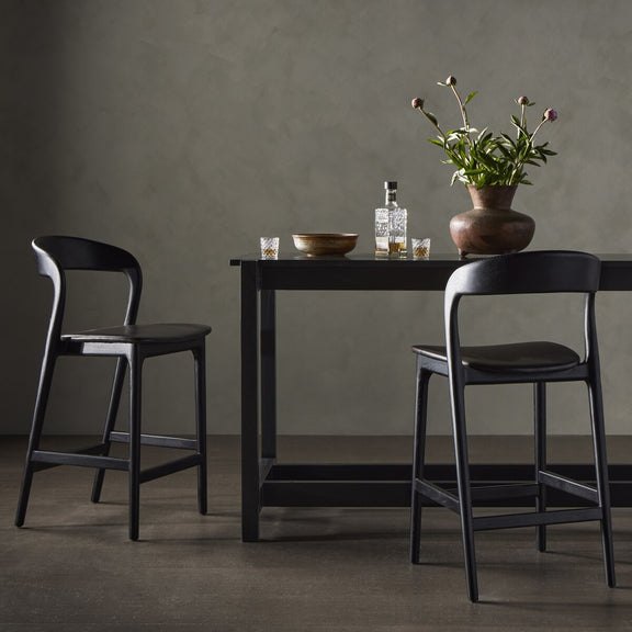 Amare Bar + Counter Stool - Sonoma Black