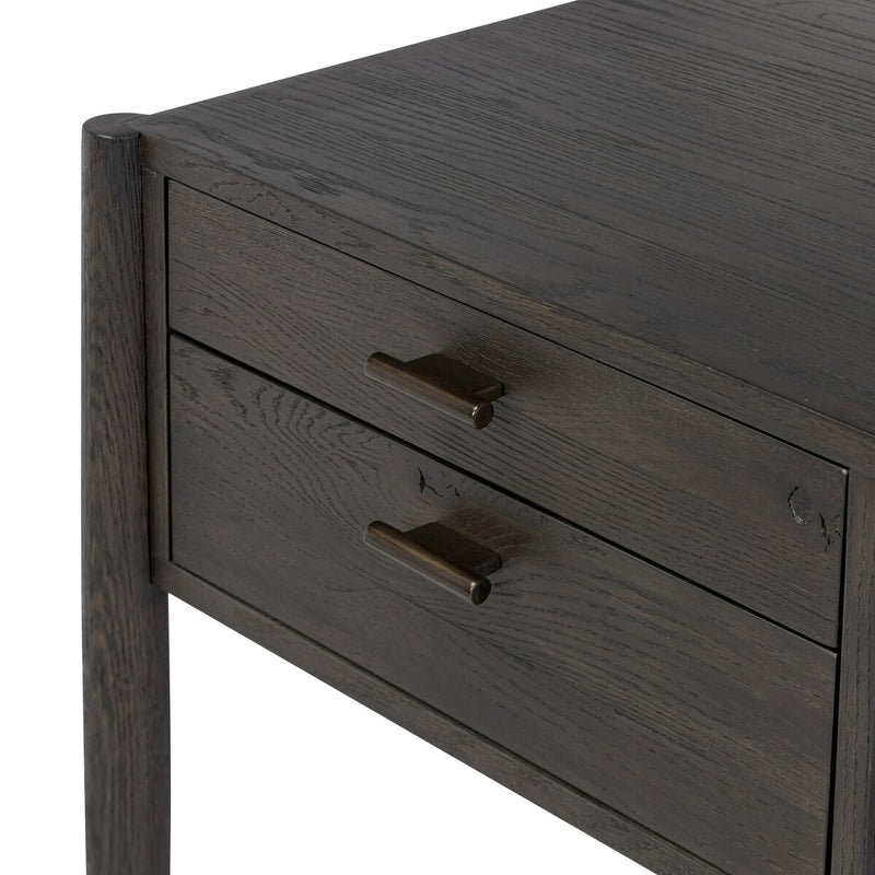 Glenview Desk - Smoked Black Oak