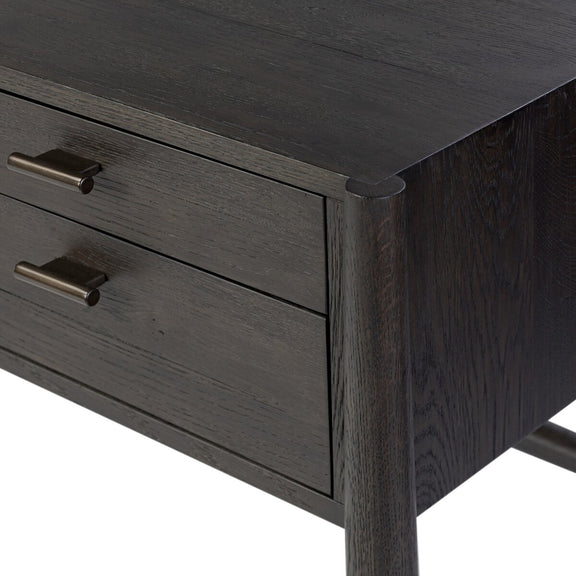 Glenview Desk - Smoked Black Oak