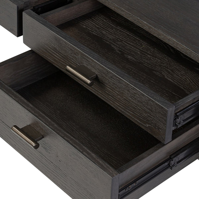 Glenview Desk - Smoked Black Oak