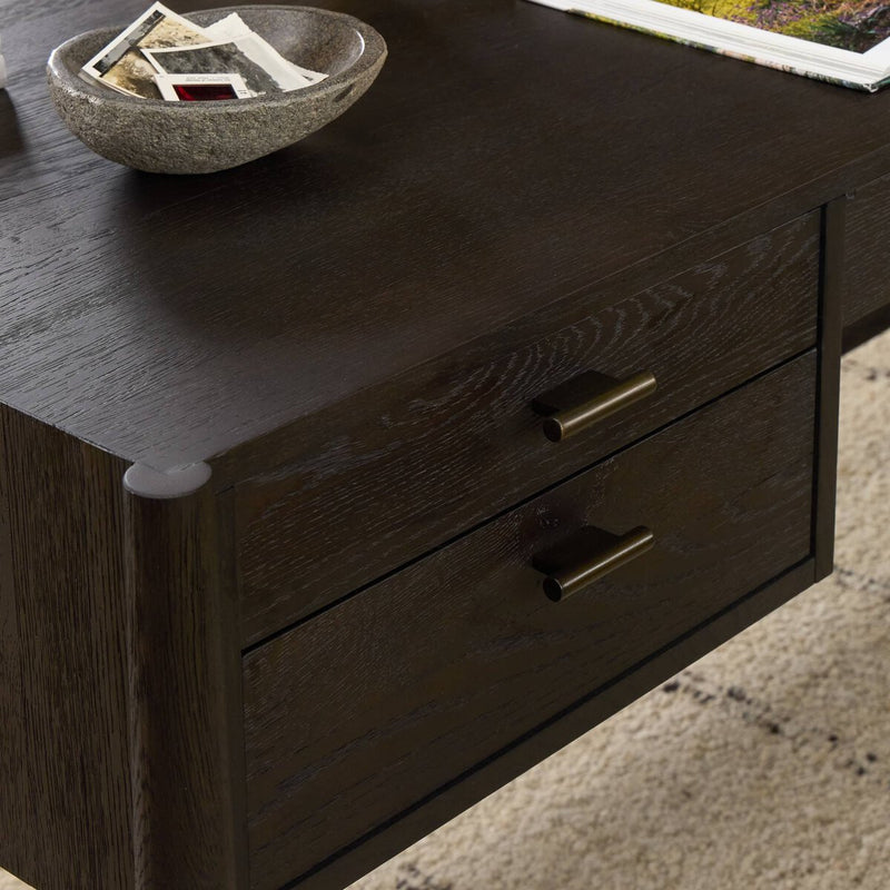 Glenview Desk - Smoked Black Oak
