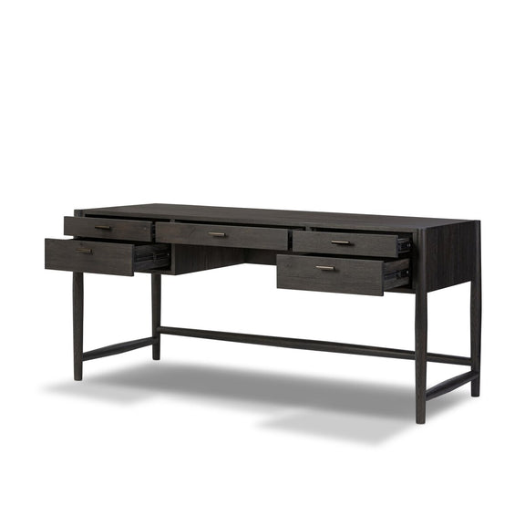 Glenview Desk - Smoked Black Oak
