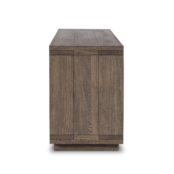 Warby Media Console - Worn Oak Veneer