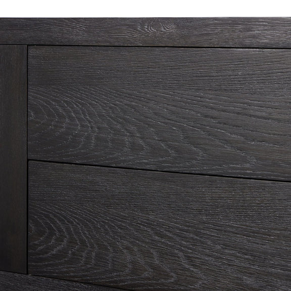 Warby Media Console - Worn Black Oak Veneer