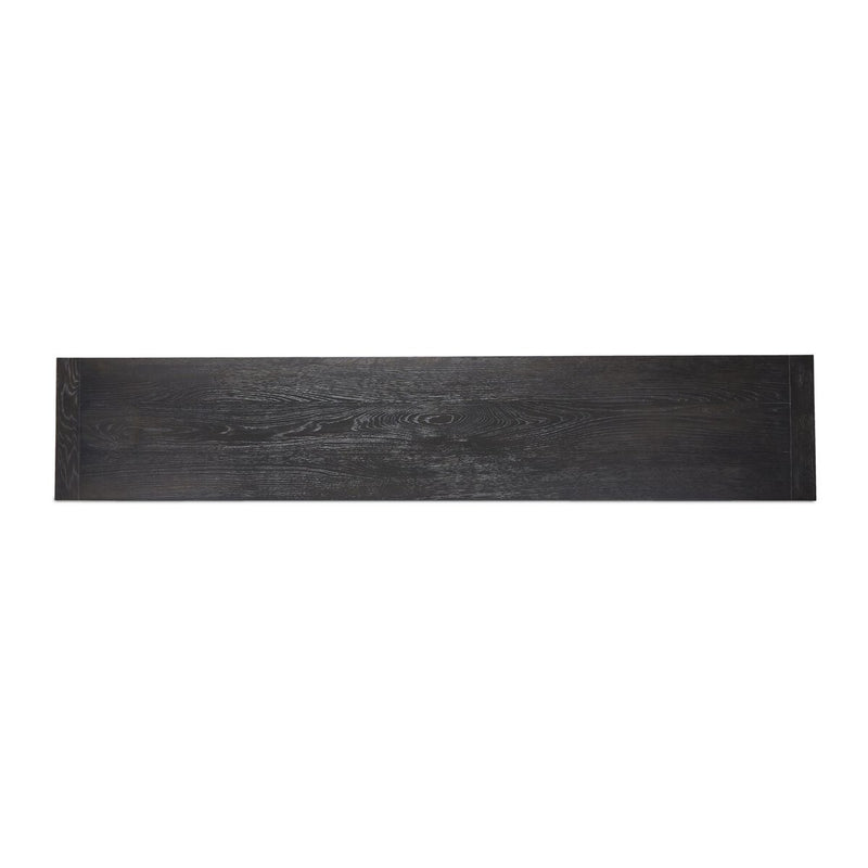 Warby Media Console - Worn Black Oak Veneer