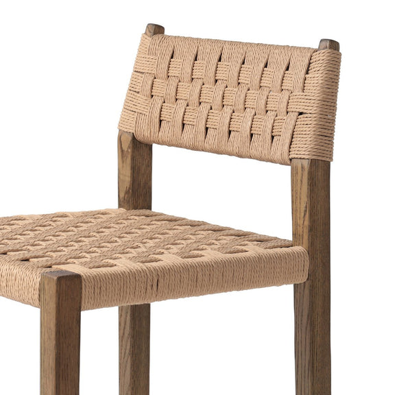 Hamlin Bar + Counter Stool - Double Twisted Paper Cord