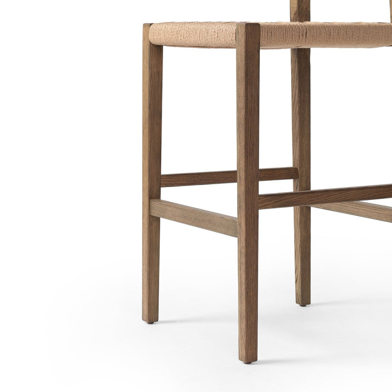 Hamlin Bar + Counter Stool - Double Twisted Paper Cord