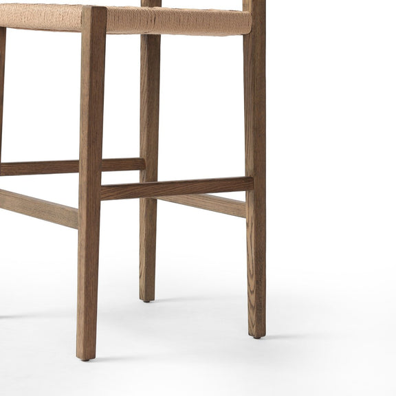 Hamlin Bar + Counter Stool - Double Twisted Paper Cord