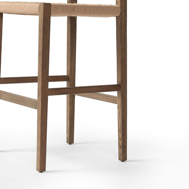 Hamlin Bar + Counter Stool - Double Twisted Paper Cord