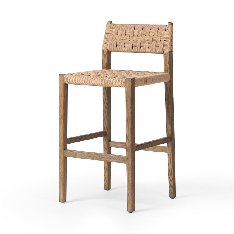Hamlin Bar + Counter Stool - Double Twisted Paper Cord