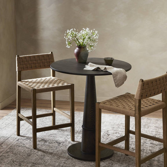 Hamlin Bar + Counter Stool - Double Twisted Paper Cord