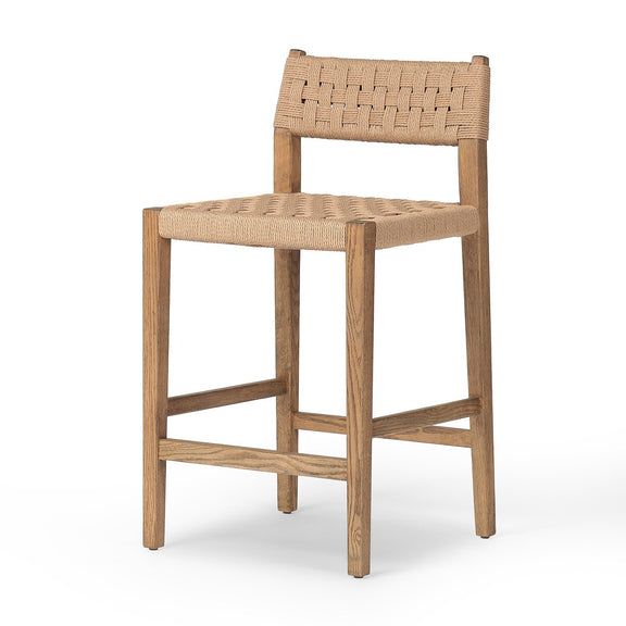 Hamlin Bar + Counter Stool - Double Twisted Paper Cord