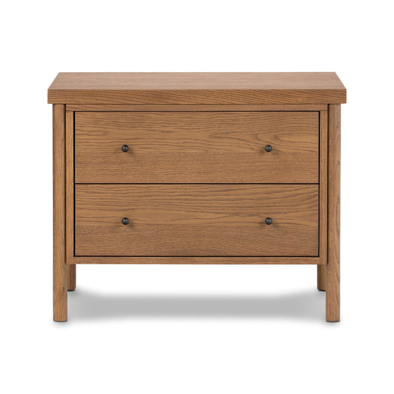Roark Nightstand - Amber Oak Veneer