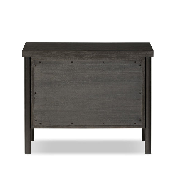 Roark Nightstand - Ebony Oak Veneer